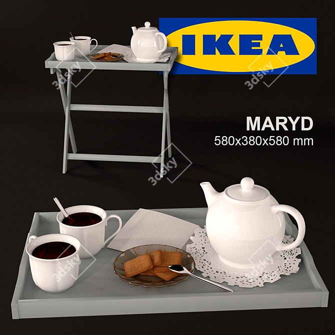 Modern MARYD Serving Table - Versatile and Elegant 3D model image 1