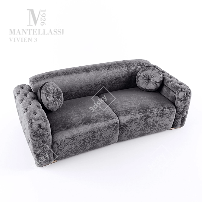 Modern Sofa Set: Mantellassi Vivien 3S 3D model image 1