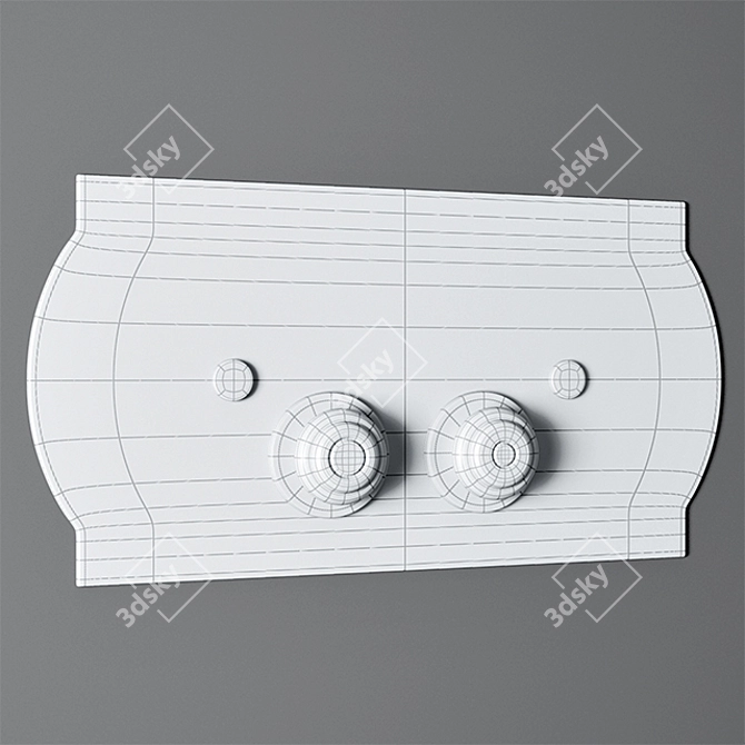 Elegant Flusher Button 3D model image 3