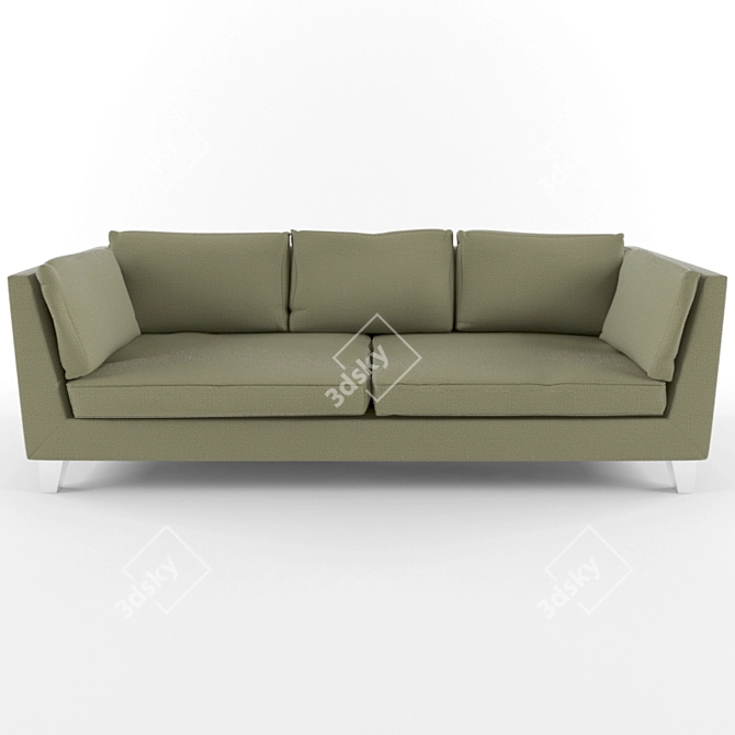 Scandinavian Elegance: Stockholm Sofa 3D model image 1