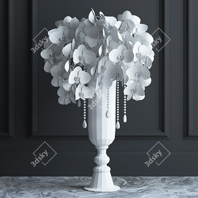 Phalaenopsis Orchid Bouquet: Elegant and Lightweight 3D model image 2