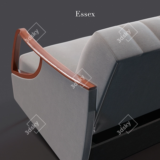 Luxurious 3-Seater Essex Sofa 3D model image 2