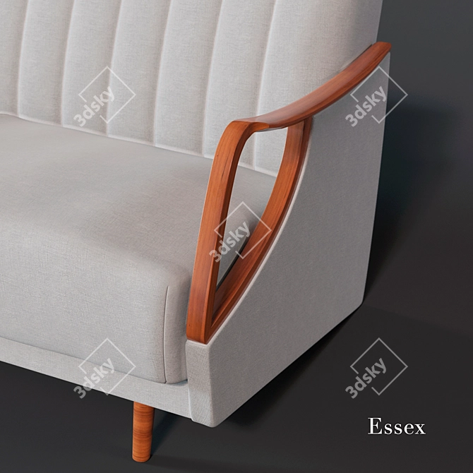 Luxurious 3-Seater Essex Sofa 3D model image 3