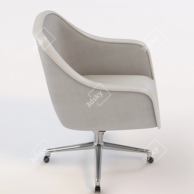 Contemporary Bumper Lounge Chair 3D model image 3