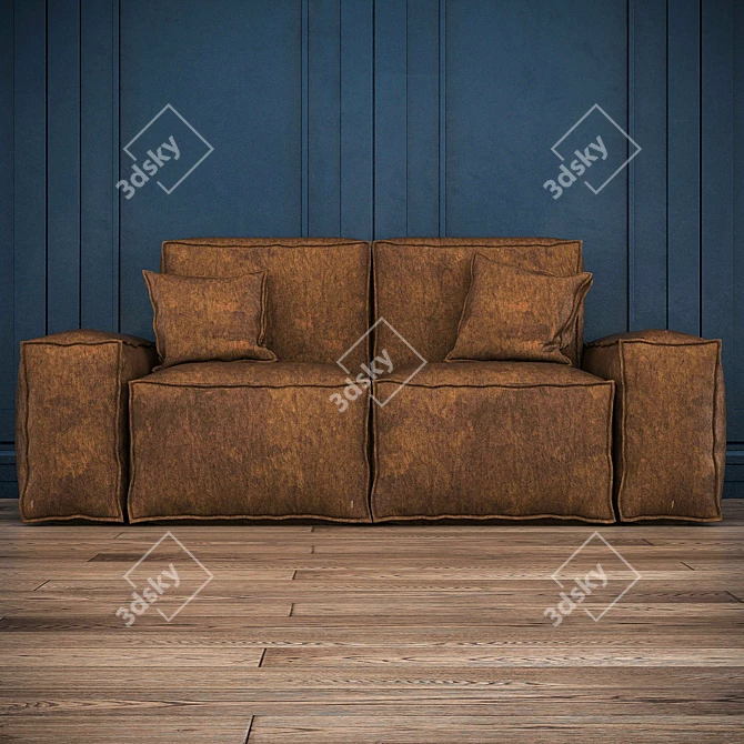 Elegant Modern Sofa 3D model image 1