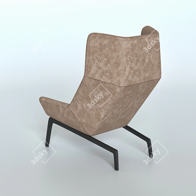 Elegant Romb Armchair 3D model image 2