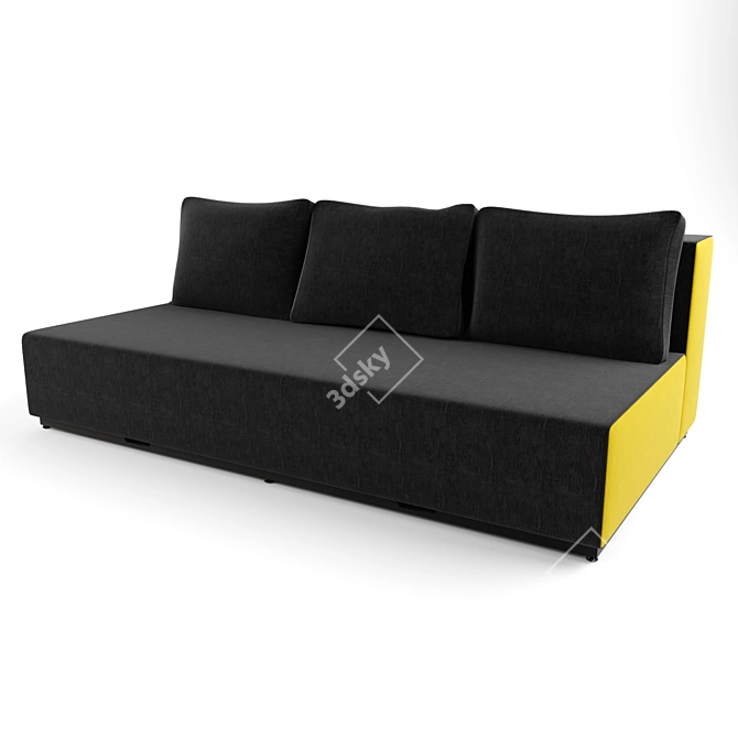 Folding Sofa Nevada - Stylish and Versatile 3D model image 1