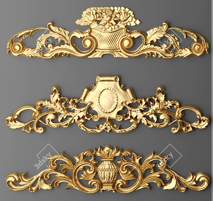 Decorative Stucco Kit 3D model image 3