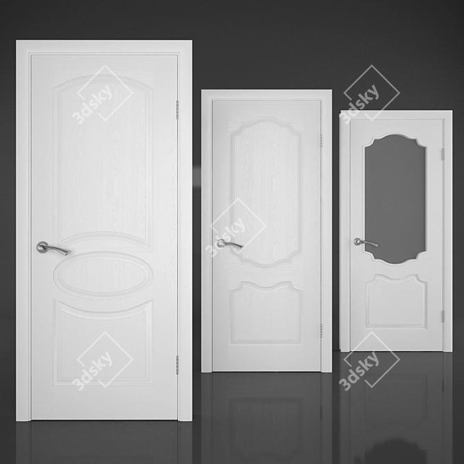 Simpli Collection: "New Style" Doors 3D model image 2