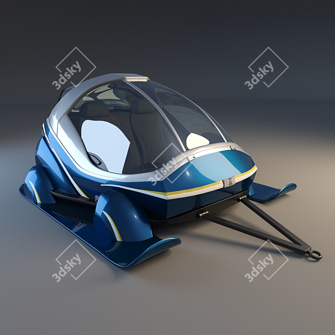 Snow Mover Sani Trailer 3D model image 1