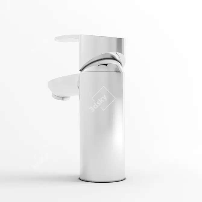 Sleek Eurostyle Basin Mixer 3D model image 2