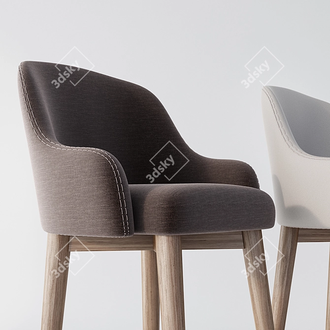 Elevate Your Space with a Modern Bar Chair 3D model image 3