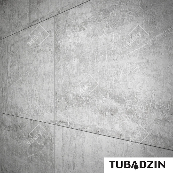 Title: Tubadzin Cement Worn Mosaic - Authentic and Durable 3D model image 2