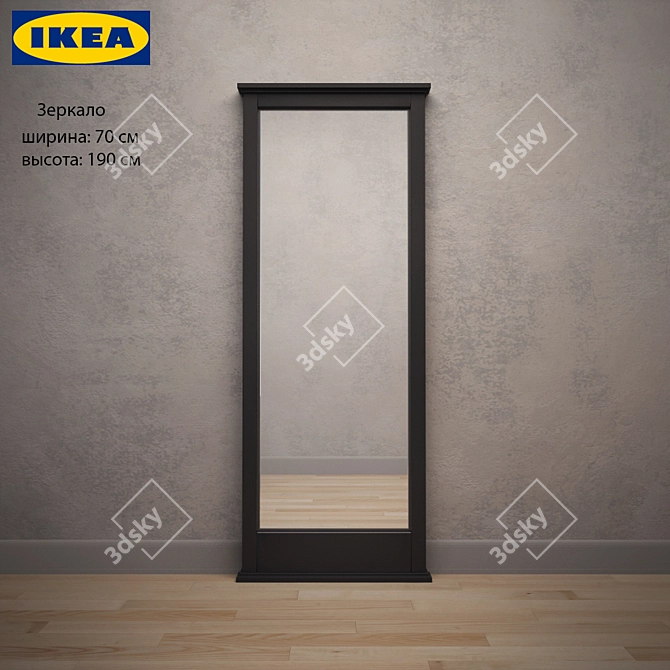 Modern Freestanding Mirror 3D model image 1