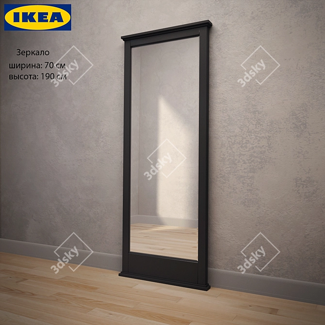 Modern Freestanding Mirror 3D model image 2