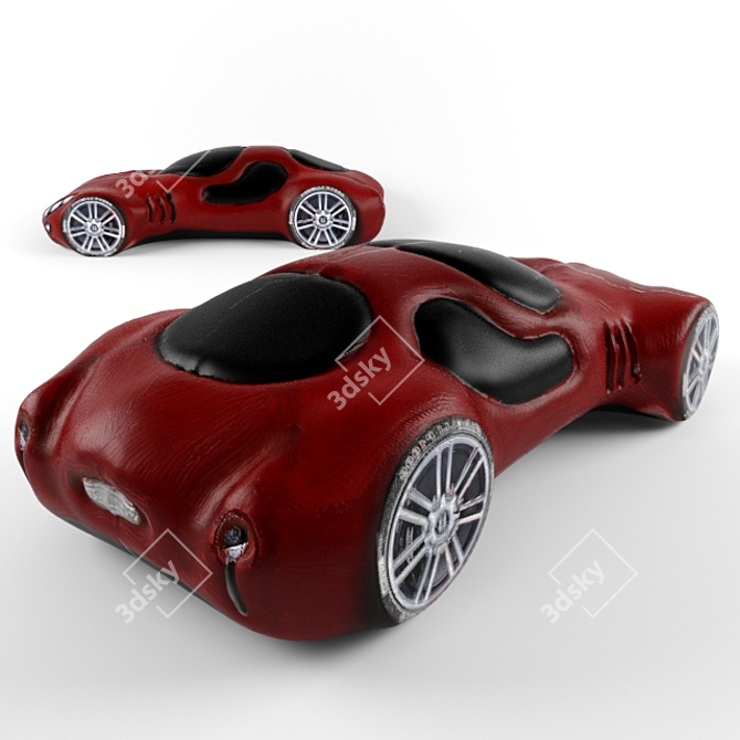 Customizable Clay Car Figurines 3D model image 2