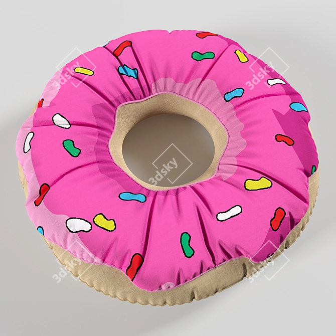 Simpson Donut Pillows: Homer's Sweet Dreams 3D model image 2