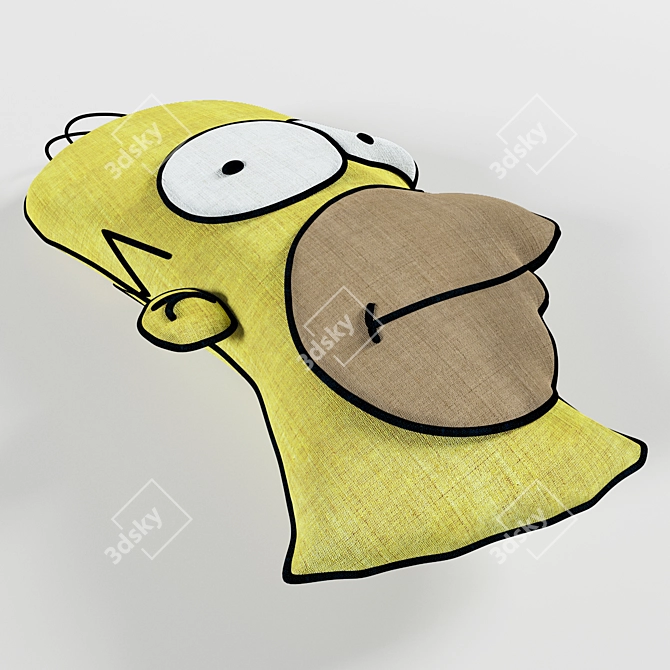 Simpson Donut Pillows: Homer's Sweet Dreams 3D model image 3