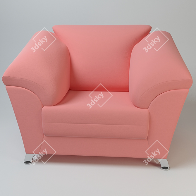 Modern Amatis Armchair | Comfortable & Stylish 3D model image 1