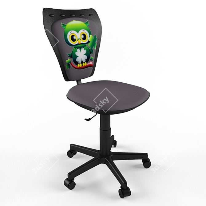 Adorable Animal-themed Kids Chair 3D model image 2