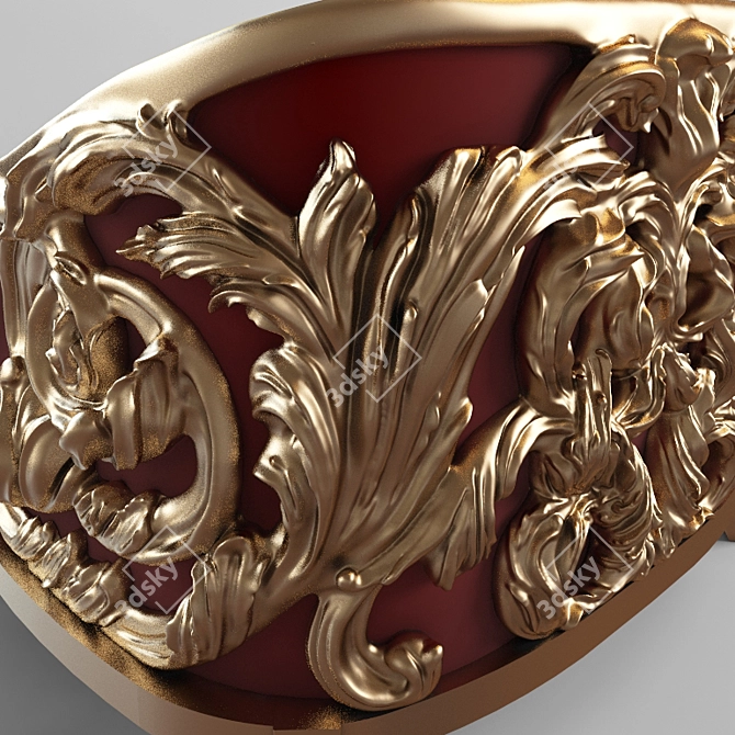 Luxury Versace Chair 3D model image 3