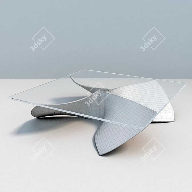 Screw-based Coffee Table 3D model image 2