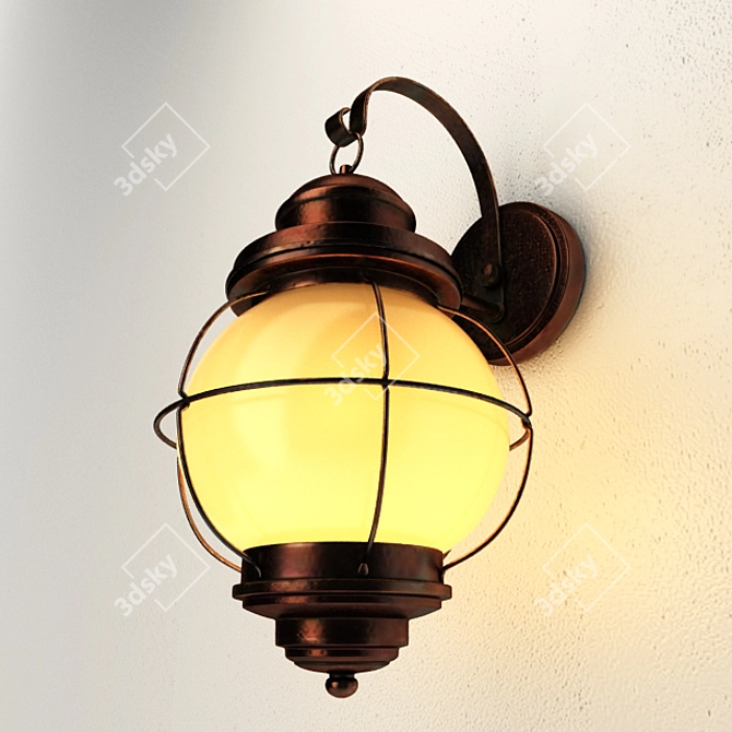 Hatteras 3D Wall Lamp 3D model image 2