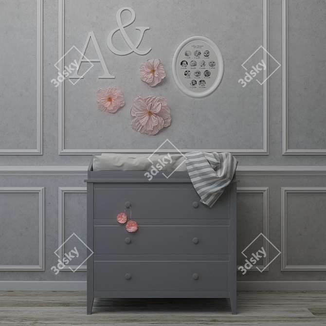 Pottery Barn Emerson Dresser Set 3D model image 1