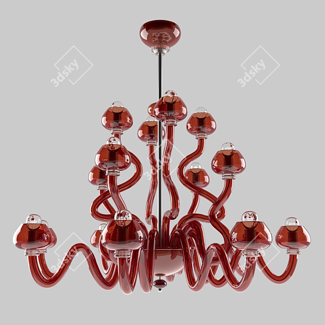 Barovier&Toso Bissa Boba Chandelier 3D model image 1