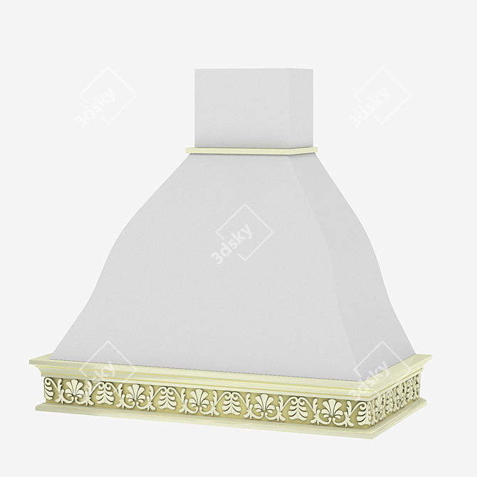 3Dmax 2016 Camellia 90 mm Kitchen Hood 3D model image 1