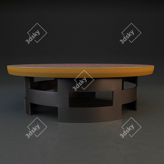 Modern Lotus Coffee Table: Stylish Design & Superior Craftsmanship 3D model image 3