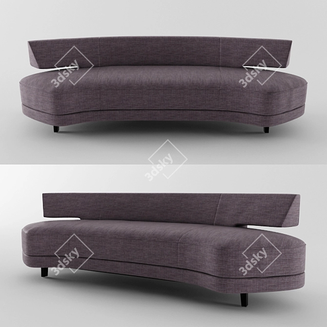 Luxury Holly Hunt Sofa 3D model image 1