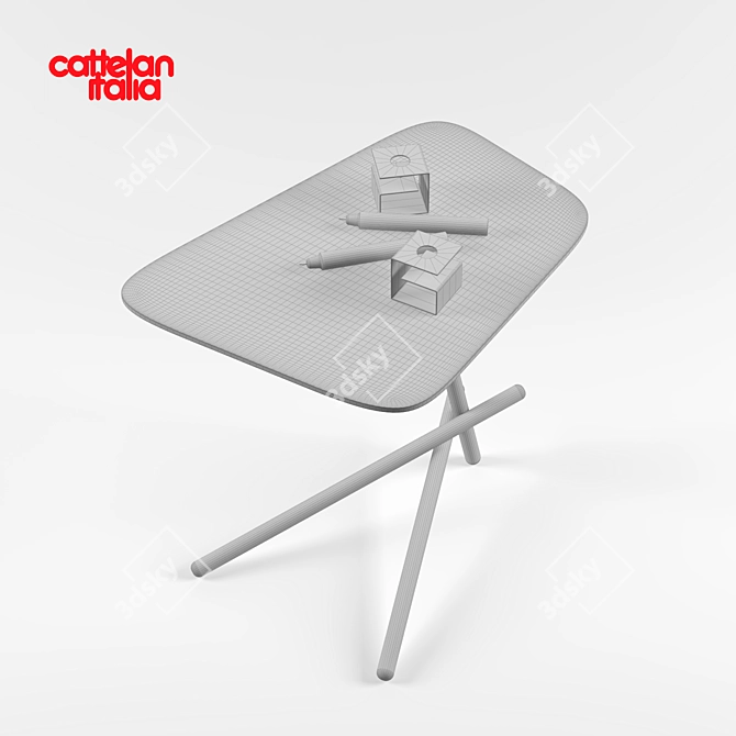 Elegant LASER Coffee Table 3D model image 2