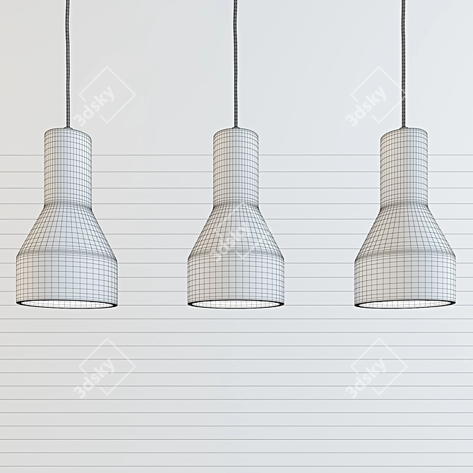 Cosmo Concrete Shine Hanging Lamp 3D model image 2