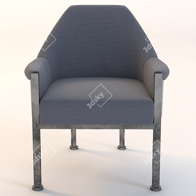 Sejour Side Chair: 3D Model with High and Low Poly Version 3D model image 1