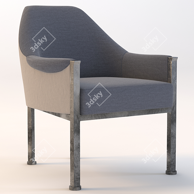 Sejour Side Chair: 3D Model with High and Low Poly Version 3D model image 2