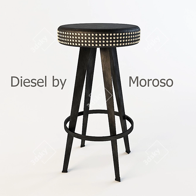 Urban Elegance: Diesel Bar Stool 3D model image 1