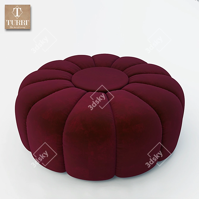 Orion Ottoman: Luxurious Comfort for Your Space 3D model image 1