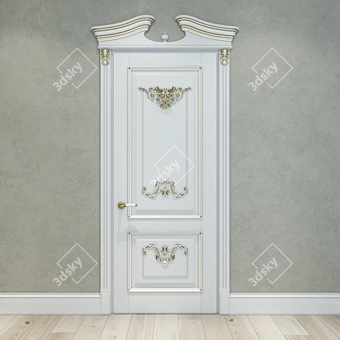 Classic Patina Door 3D model image 1