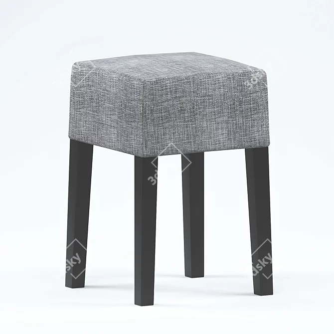 Elegant Nils Stool: Perfect Seating 3D model image 1