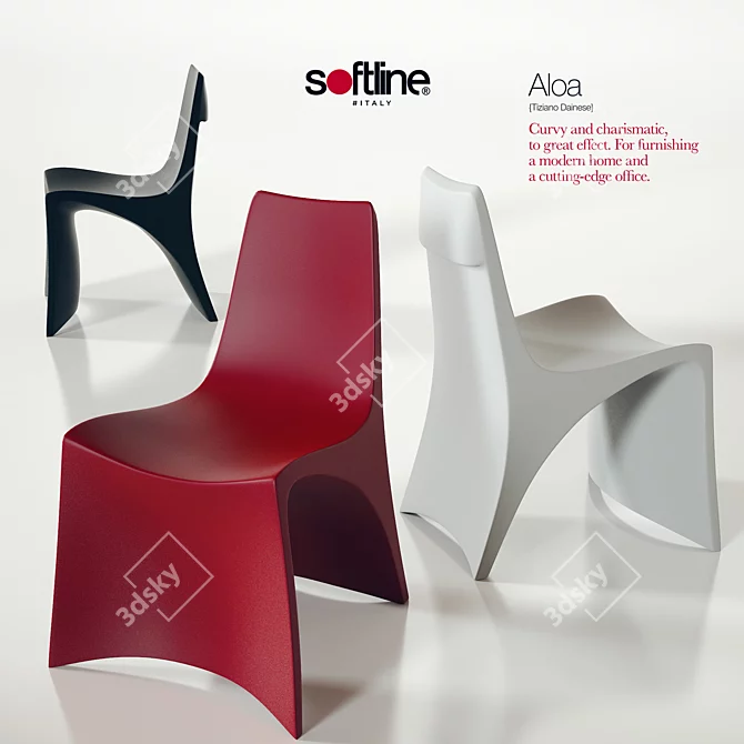 Aloa Softline Kit Chair 3D model image 1