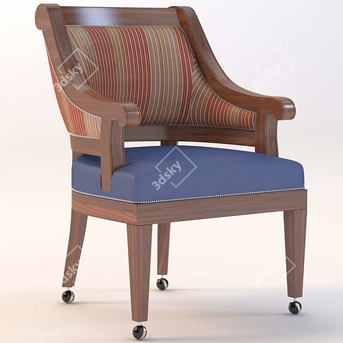 Sleek Arm Chair - CC1056 3D model image 1