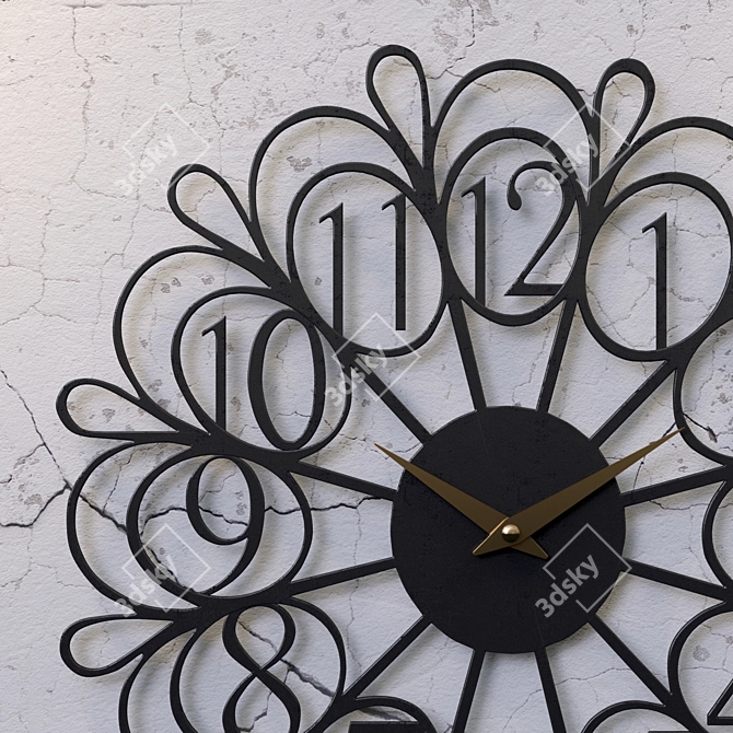 Darling Clock: Elegant Timepiece 3D model image 2