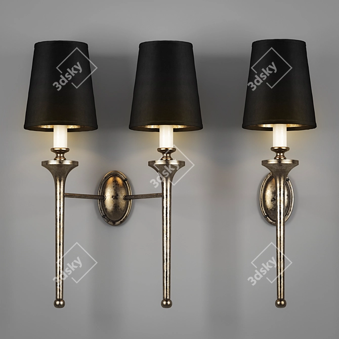 Twin Grosvenor Wall Lights 3D model image 1