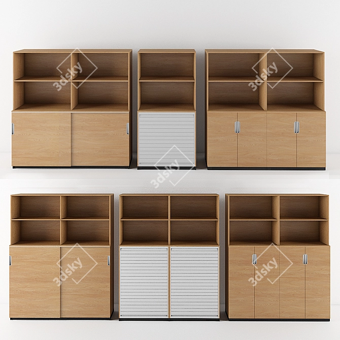 Versatile Galant Shelving Options 3D model image 2