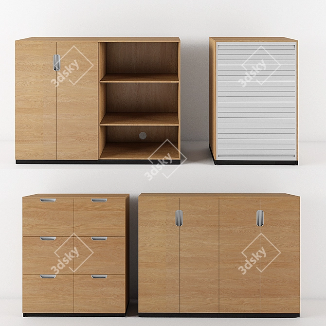 Versatile Galant Shelving Options 3D model image 3