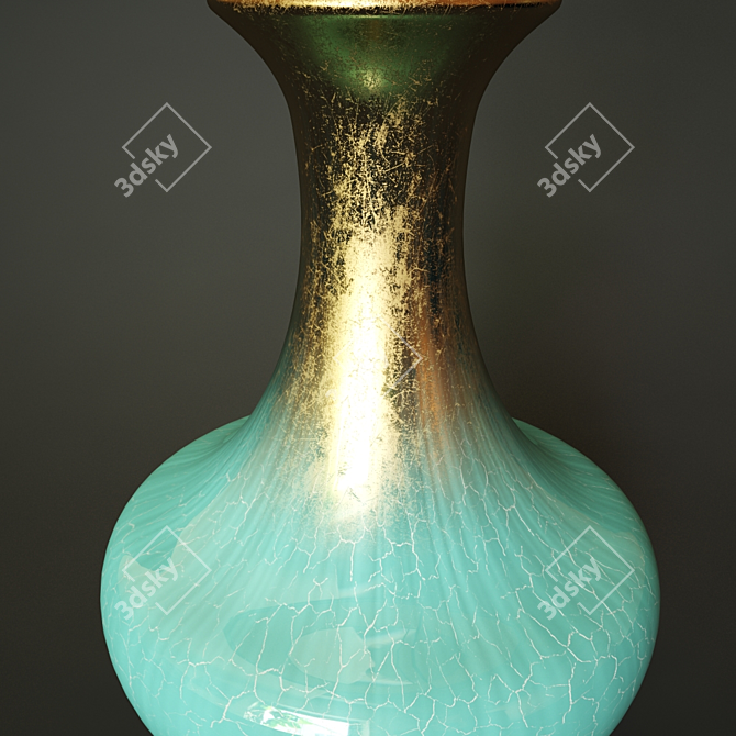 Mediterranean Glaze Table Lamp 3D model image 2