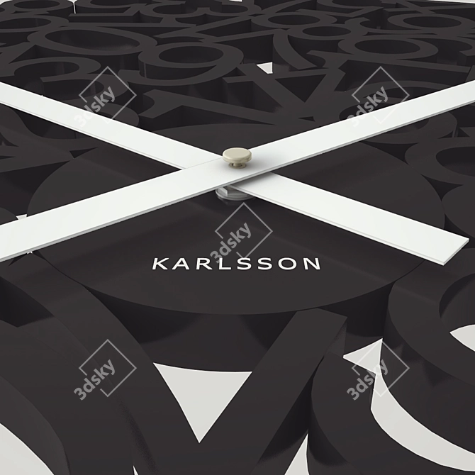 Karlsson Wall Clock: European Design 3D model image 2