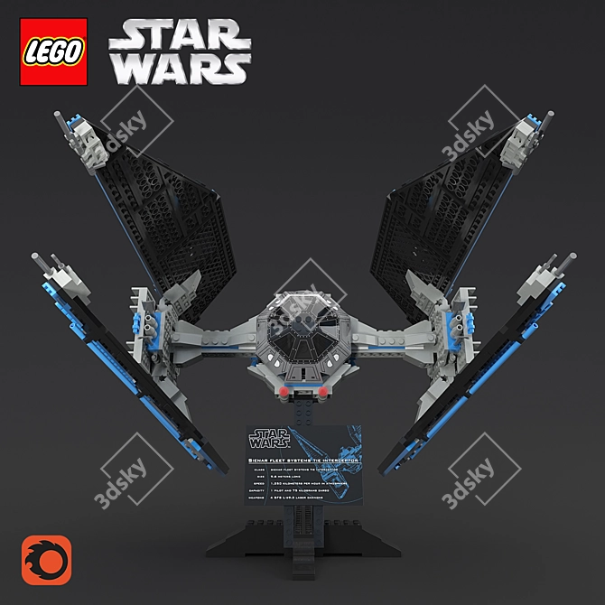 Ultimate Collector LEGO Tie Interceptor 3D model image 2