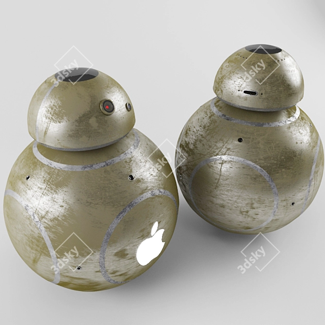 Smart Apple BB-8: The Perfect Companion 3D model image 1